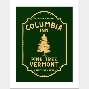 White Christmas: Columbia Inn (Gold) Posters and Art
